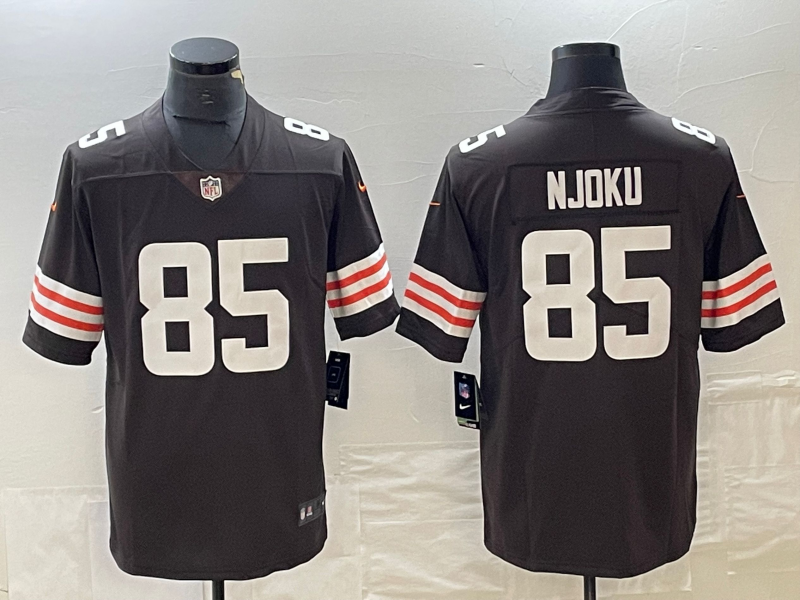Men's Cleveland Browns David Njoku #85 Brown Jersey